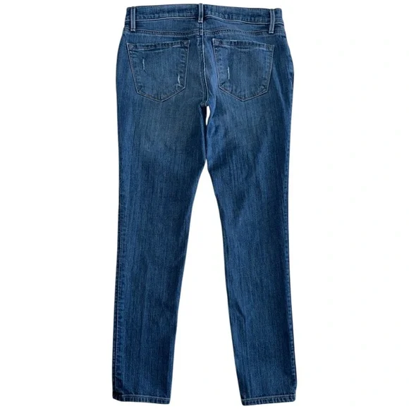 Ann Taylor Loft Women’s Dark Wash Denim Relaxed Fit Skinny Jean Size 26/2 - Picture 6 of 12